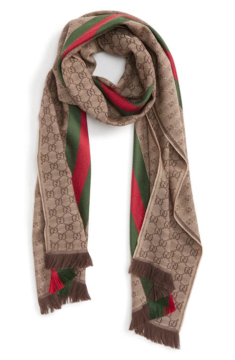 gucci wool and silk scarf.